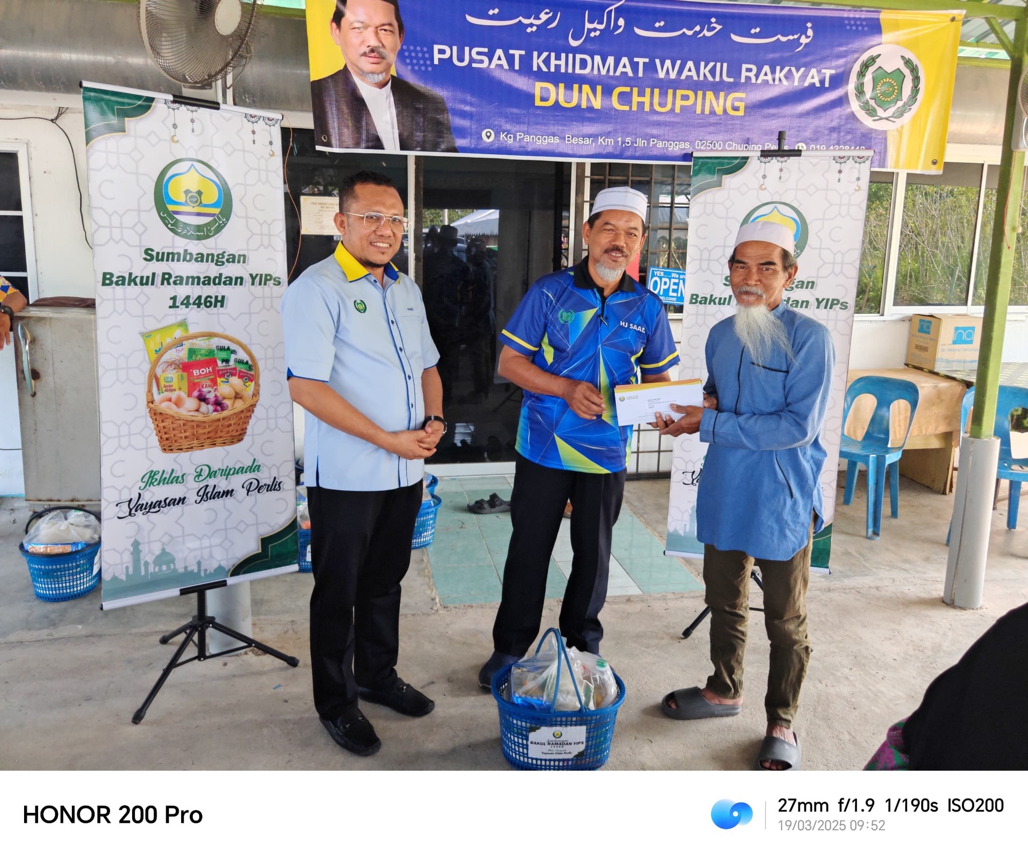 Program Bakul Ramadan Yayasan Islam Perlis 1446H dengan kerjasama Pusat Khidmat Wakil Rakyat DUN Chuping